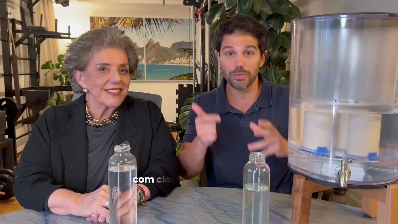 Duda Nagle e Leda Nagle em vídeo sobre a Acqualive.